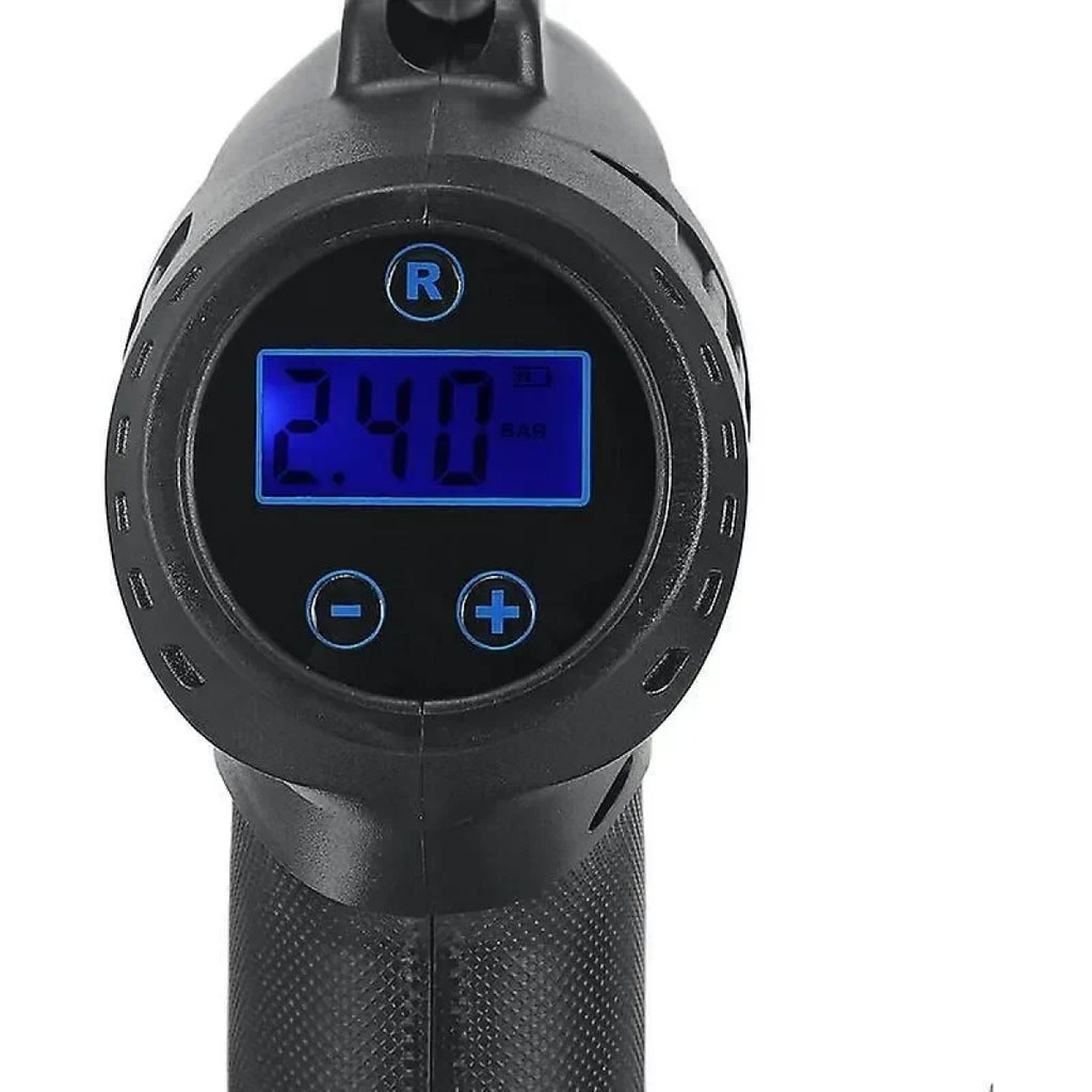 Φορητός αεροσυμπιεστής AirCompress, οθόνη LCD, 3 ακροφύσια 🚗 Γεμάτα ελαστικά